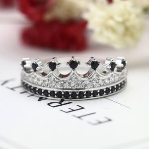 Sterling Silver Crown Tiara Ring